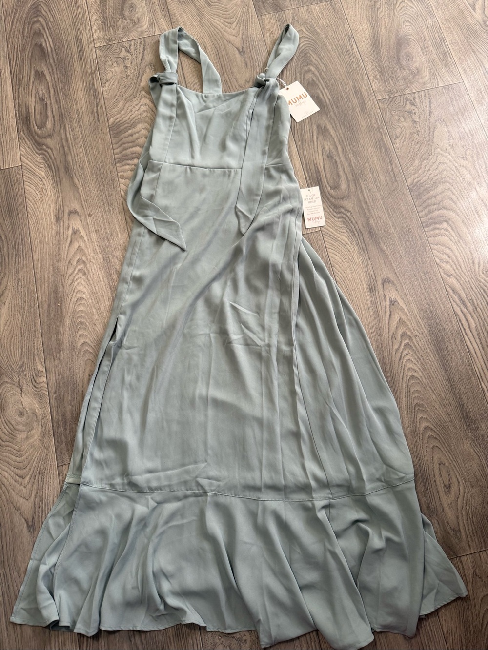 Show Me Your Mumu Weddings Sage Green Maxi Dress